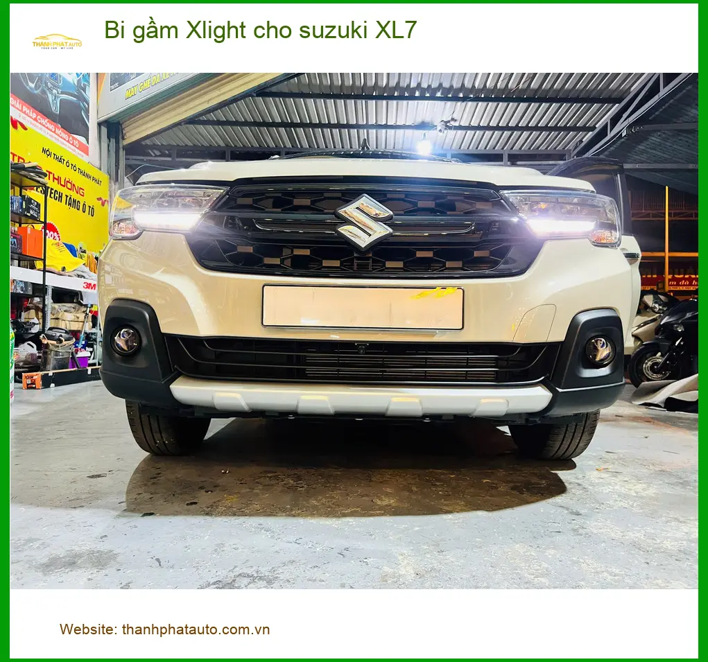 Anh Khang lắp bi gầm Xlight cho Suzuki XL7 ở Củ Chi để an toàn hơn khi di chuyển đêm ảnh thực tế 3