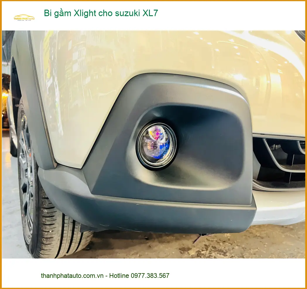 Anh Khang lắp bi gầm Xlight cho Suzuki XL7 ở Củ Chi để an toàn hơn khi di chuyển đêm ảnh thực tế 4