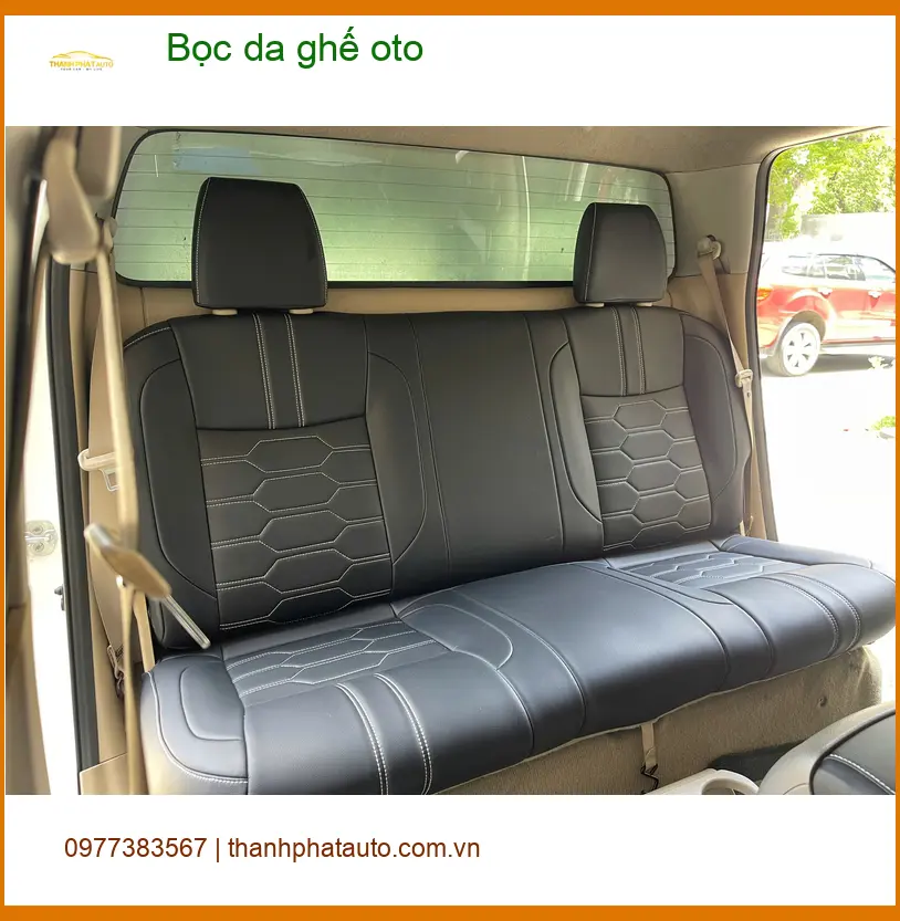 Anh Phong bọc da ghế ô tô tại Quận 3 cho chiếc Hyundai Santa Fe ảnh thực tế 5