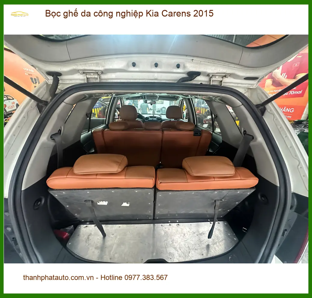 Cô Thảo bọc ghế da công nghiệp Kia Carens 2015 tại Bình Thạnh để tân trang nội thất ảnh thực tế 4