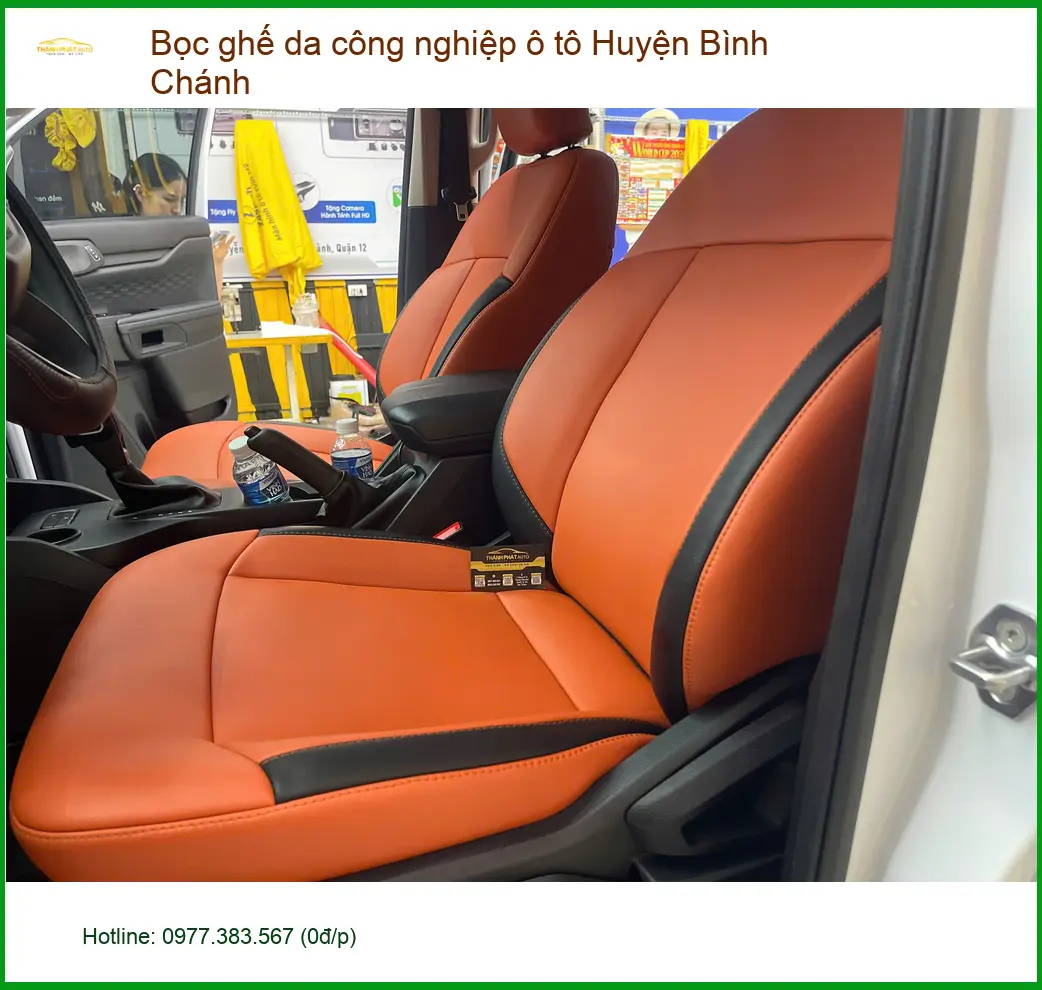 Nơi Bọc Ghế Da ghế da công nghiệp ô tô Huyện Bình Chánh - Giá Tốt TPHCM