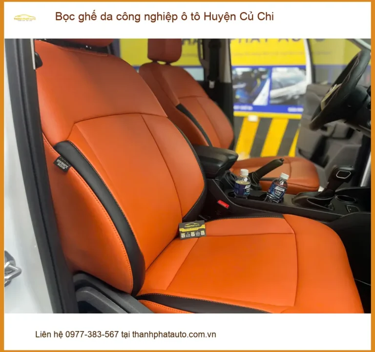 Trung Tâm May Ghế Da Công Nghiệp Ô Tô Huyện Củ Chi - Lắp Đặt Giá Tốt