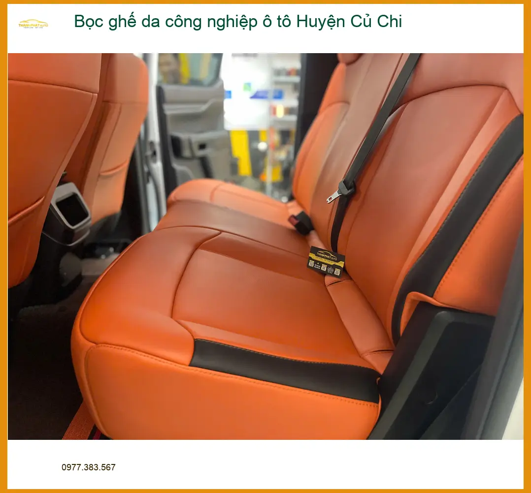 Trung Tâm May Ghế Da Công Nghiệp Ô Tô Huyện Củ Chi - Lắp Đặt Giá Tốt ảnh thực tế 2