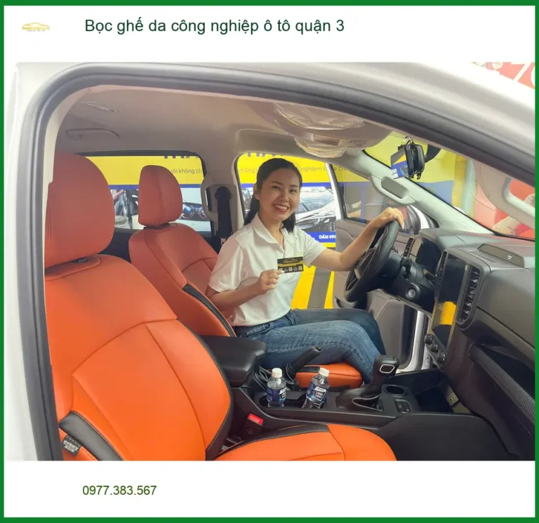 Nơi Bọc Ghế Da ghế da công nghiệp ô tô quận 3 - Lắp Đặt Uy Tín TPHCM