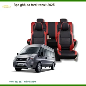 Bọc Ghế Da Cao Cấp Ford Transit 2025 - Trung Tâm Gắn Chính Hãng TPHCM