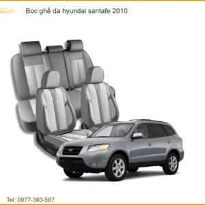 Bọc Ghế Da Hyundai SantaFe 2010 - Địa Chỉ Lắp Đặt Uy Tín Tại TPHCM