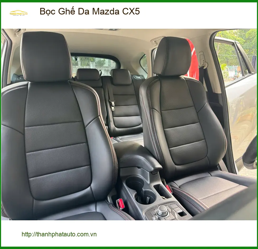 Chị Oanh bọc ghế da Mazda CX5 tại Quận 3 vì ghế zin đã bạc màu