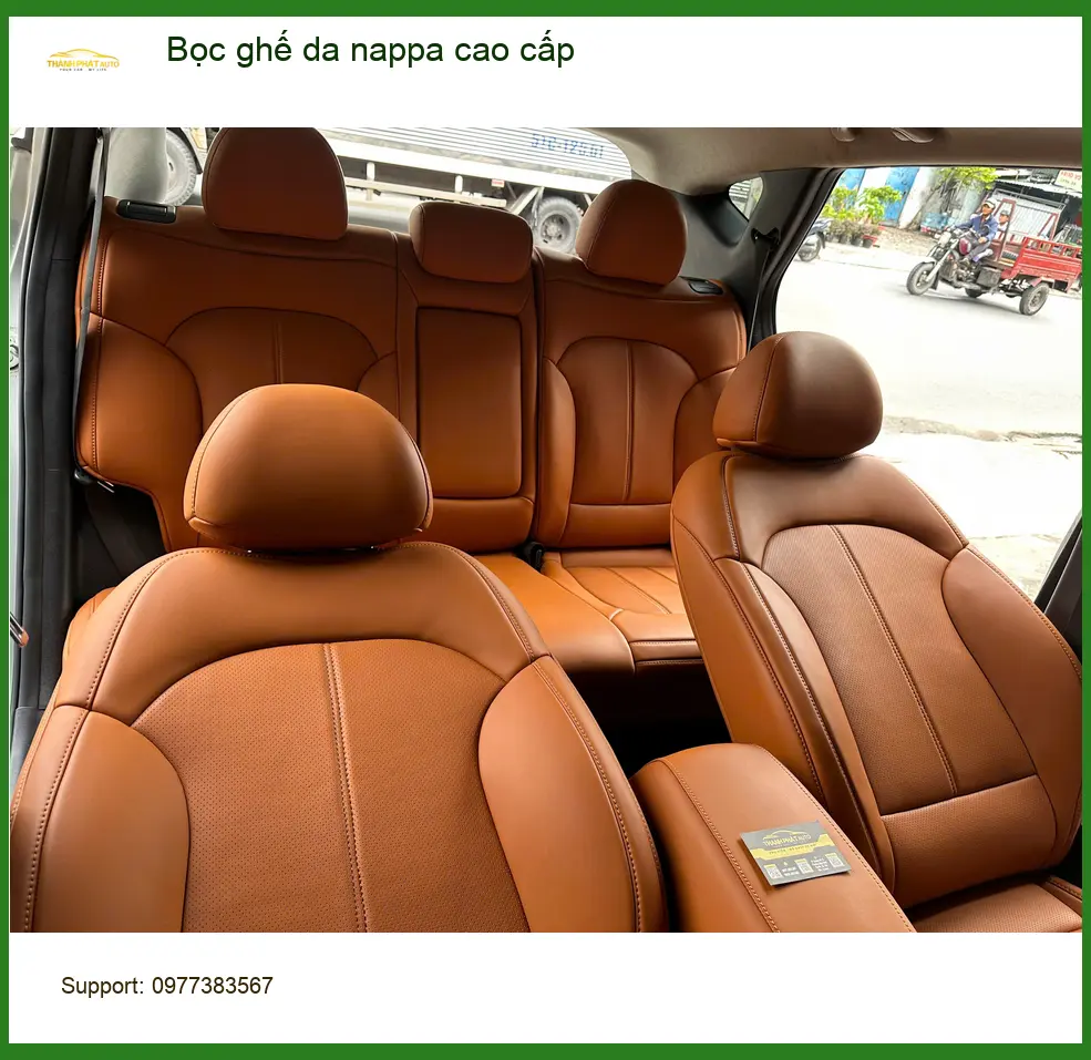 Chú Hoài bọc ghế da nappa cao cấp cho Kia K3 tại Quận 12 vì ghế cũ đã xuống cấp ảnh thực tế 2