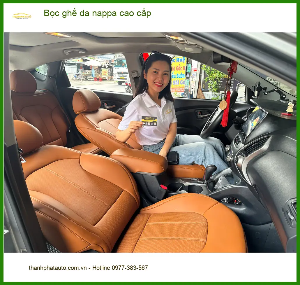 Chú Hoài bọc ghế da nappa cao cấp cho Kia K3 tại Quận 12 vì ghế cũ đã xuống cấp ảnh thực tế 3