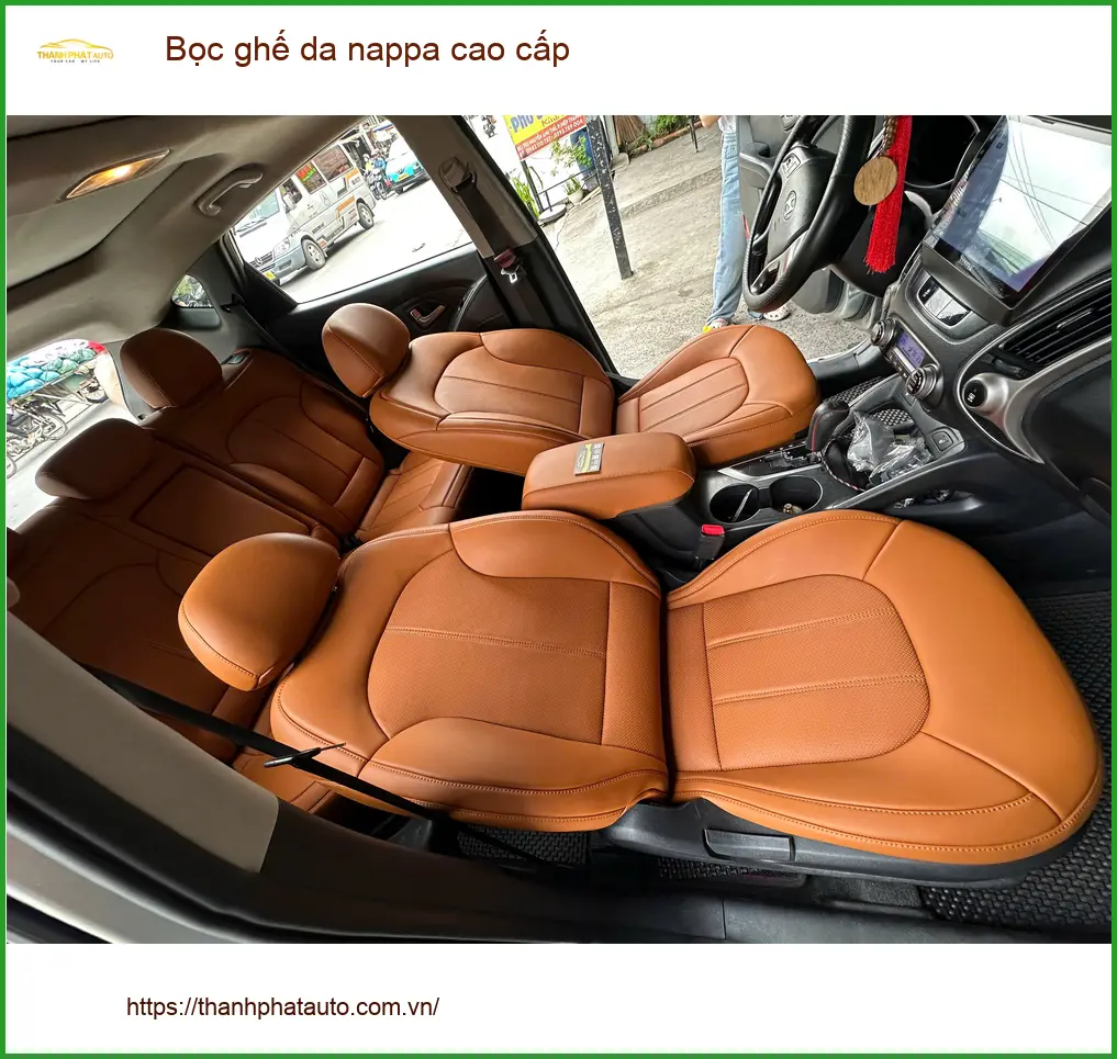 Anh Thanh bọc ghế da nappa cao cấp Hyundai Elantra tại Thủ Đức cho nội thất sang trọng ảnh thực tế 4