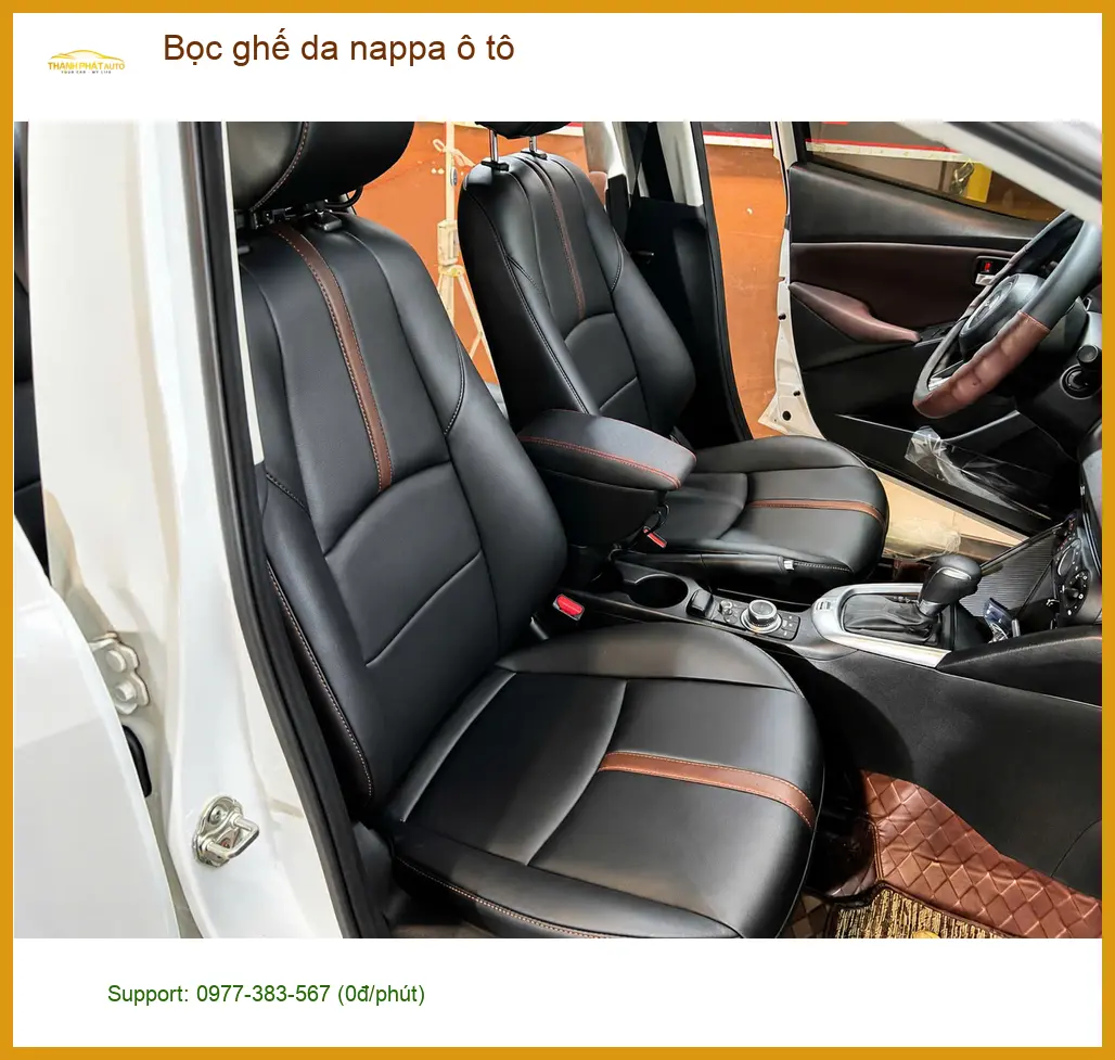 Chú Cường bọc ghế da Nappa ô tô Toyota Camry tại Quận Thủ Đức ảnh thực tế 2