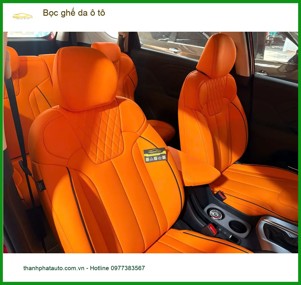 Anh Quang bọc ghế da ô tô cho Hyundai Creta tại Quận 12 để nội thất sang trọng hơn ảnh thực tế 3