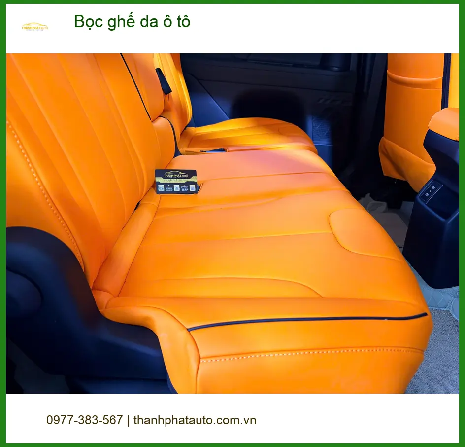 Cô Thúy An bọc ghế da ô tô Kia K3 tại Quận Thủ Đức để xe luôn mới và sạch sẽ ảnh thực tế 4