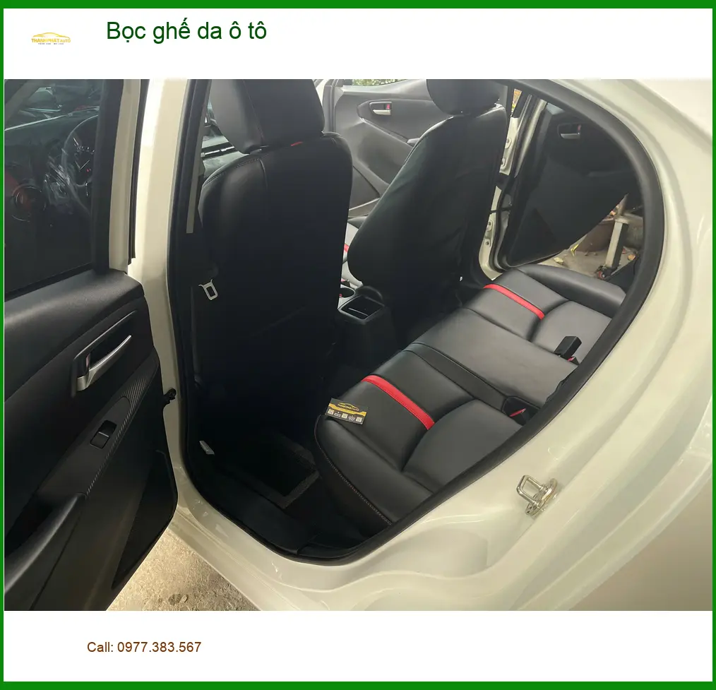 Anh Kiên bọc ghế da ô tô Hyundai Accent tại Quận 3 để nội thất sang trọng, bền đẹp ảnh thực tế 3