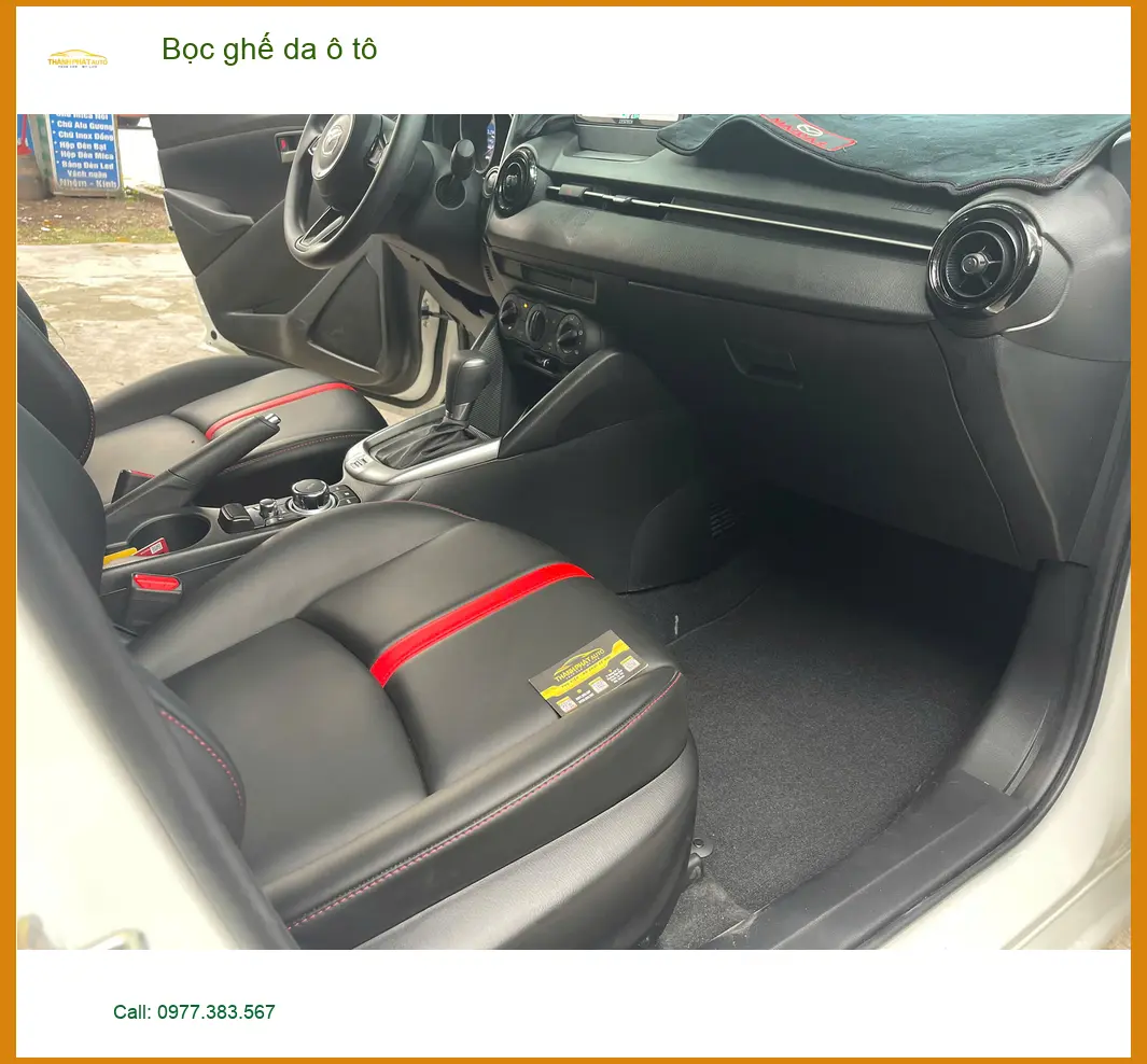 Anh Kiên bọc ghế da ô tô Hyundai Accent tại Quận 3 để nội thất sang trọng, bền đẹp ảnh thực tế 4