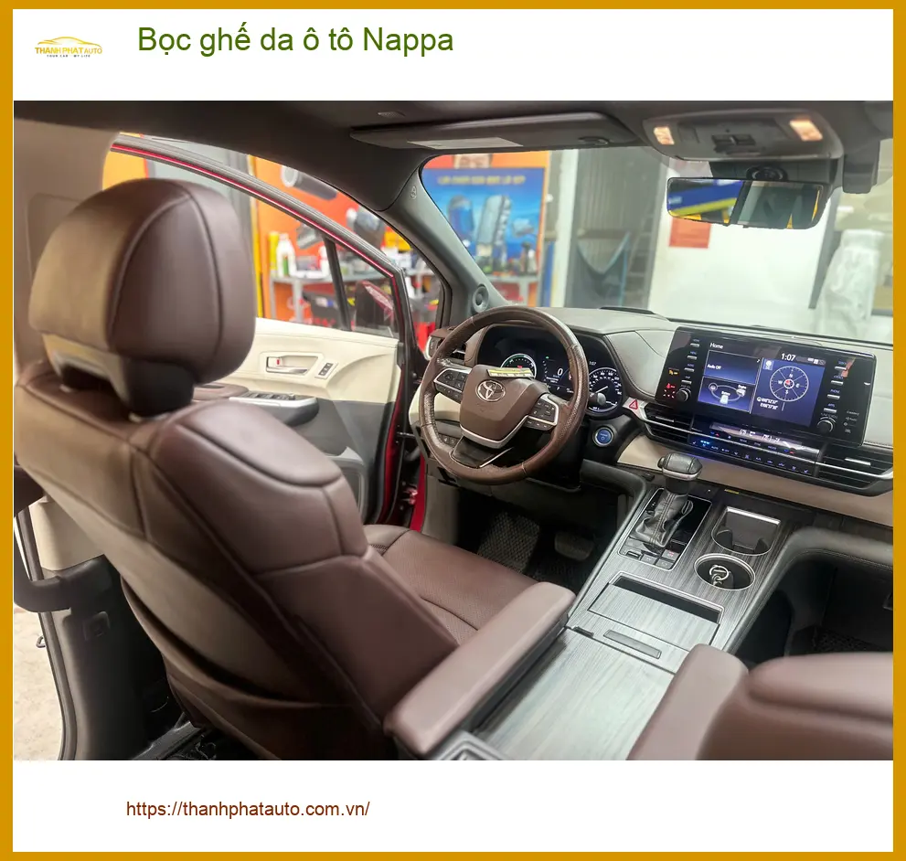 Anh Minh nâng cấp bọc ghế da ô tô Nappa cho Hyundai Santa Fe ở Quận 2 vì ghế cũ đã xuống cấp ảnh thực tế 4