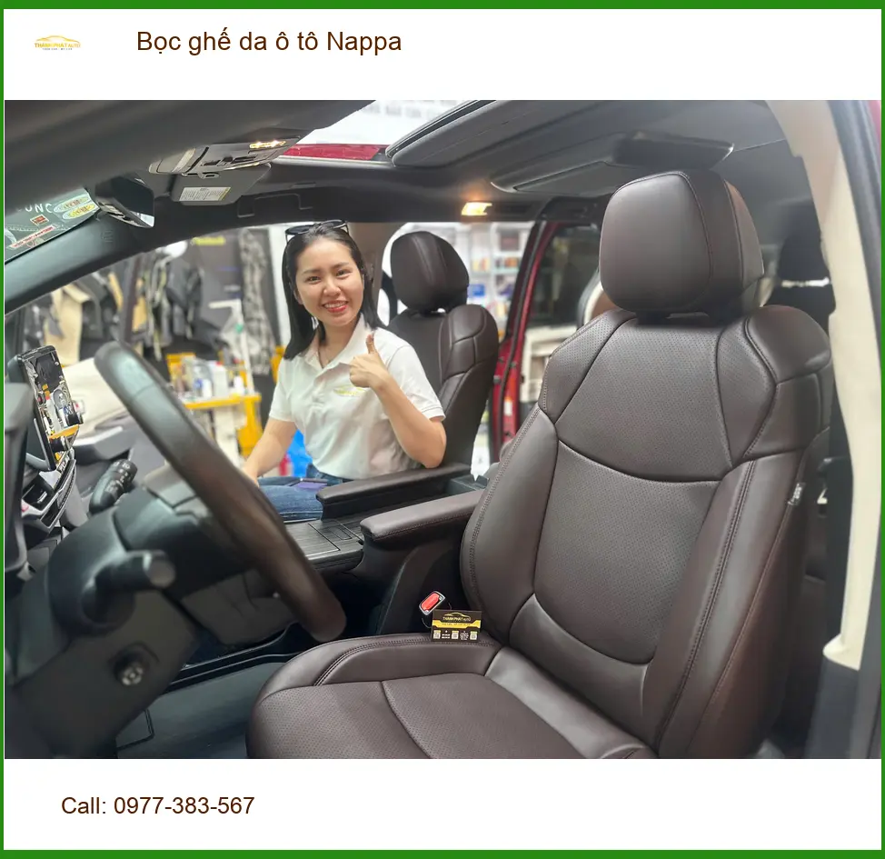 Anh Tấn bọc ghế da Nappa cho Mazda 3 tại Quận 12 để nội thất xe thêm sang trọng ảnh thực tế 4