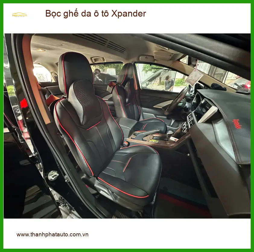 Chị Mai bọc ghế da ô tô Xpander tại Quận Thủ Đức vì ghế cũ bị rách ảnh thực tế 4