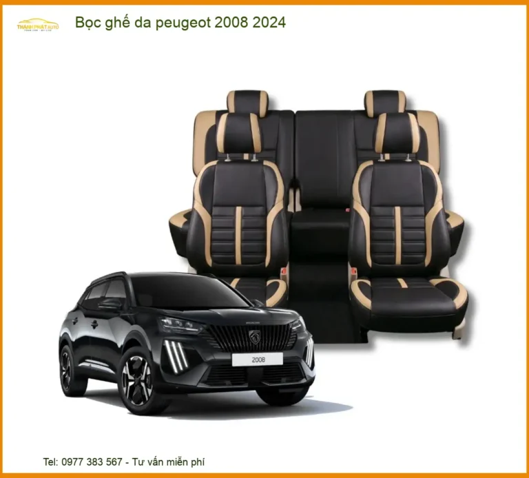 Bọc Ghế Da Xe Peugeot 2008 Đời 2024 - Trung Tâm Gắn Chính Hãng TPHCM