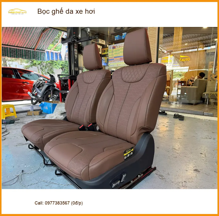 Anh Khải bọc ghế da xe hơi Hyundai Accent tại Quận 12 để nội thất sang trọng hơn ảnh thực tế 2