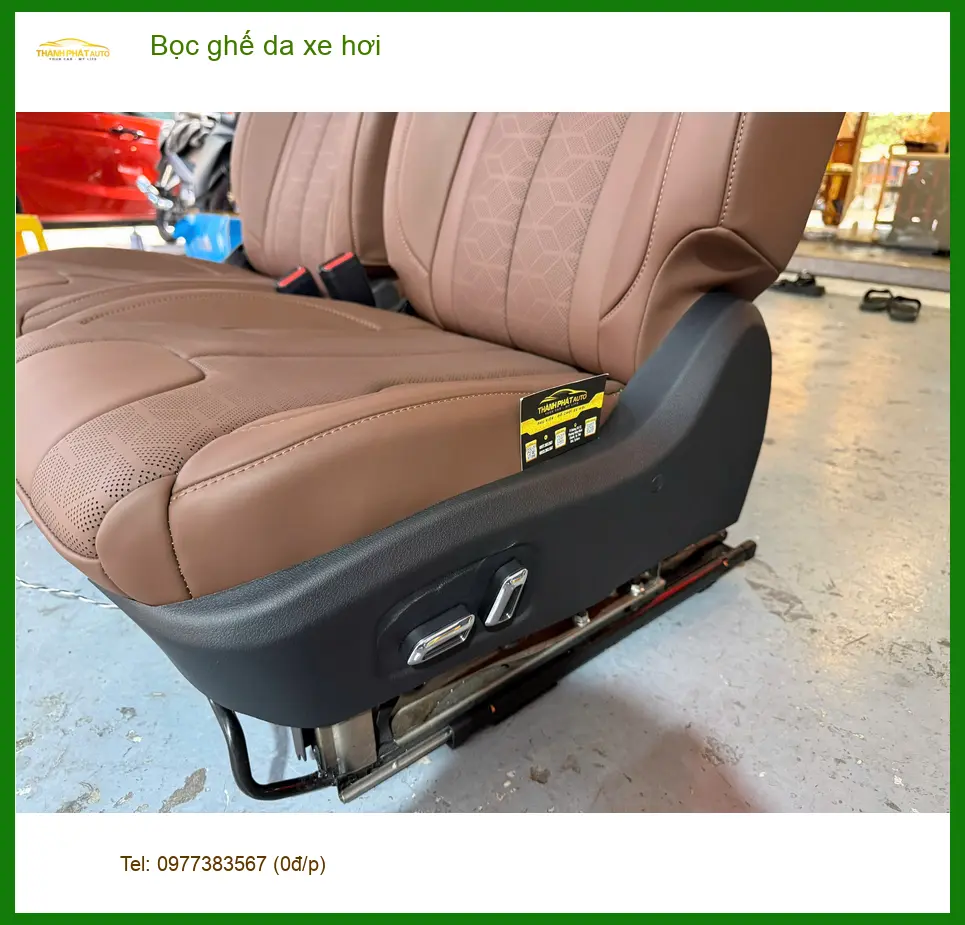 Cô Hạnh bọc ghế da xe hơi Hyundai Kona Quận 6 giúp xe luôn sạch đẹp