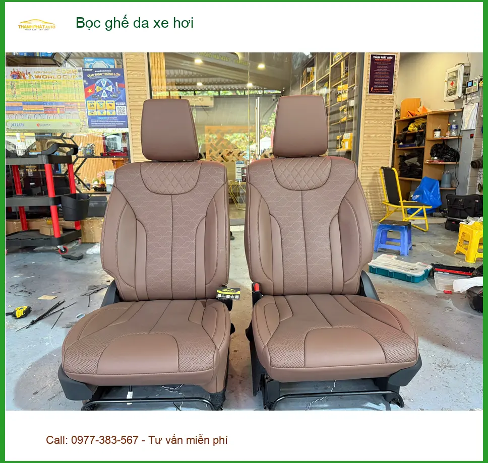 Cô Hạnh bọc ghế da xe hơi Hyundai Kona Quận 6 giúp xe luôn sạch đẹp ảnh thực tế 3