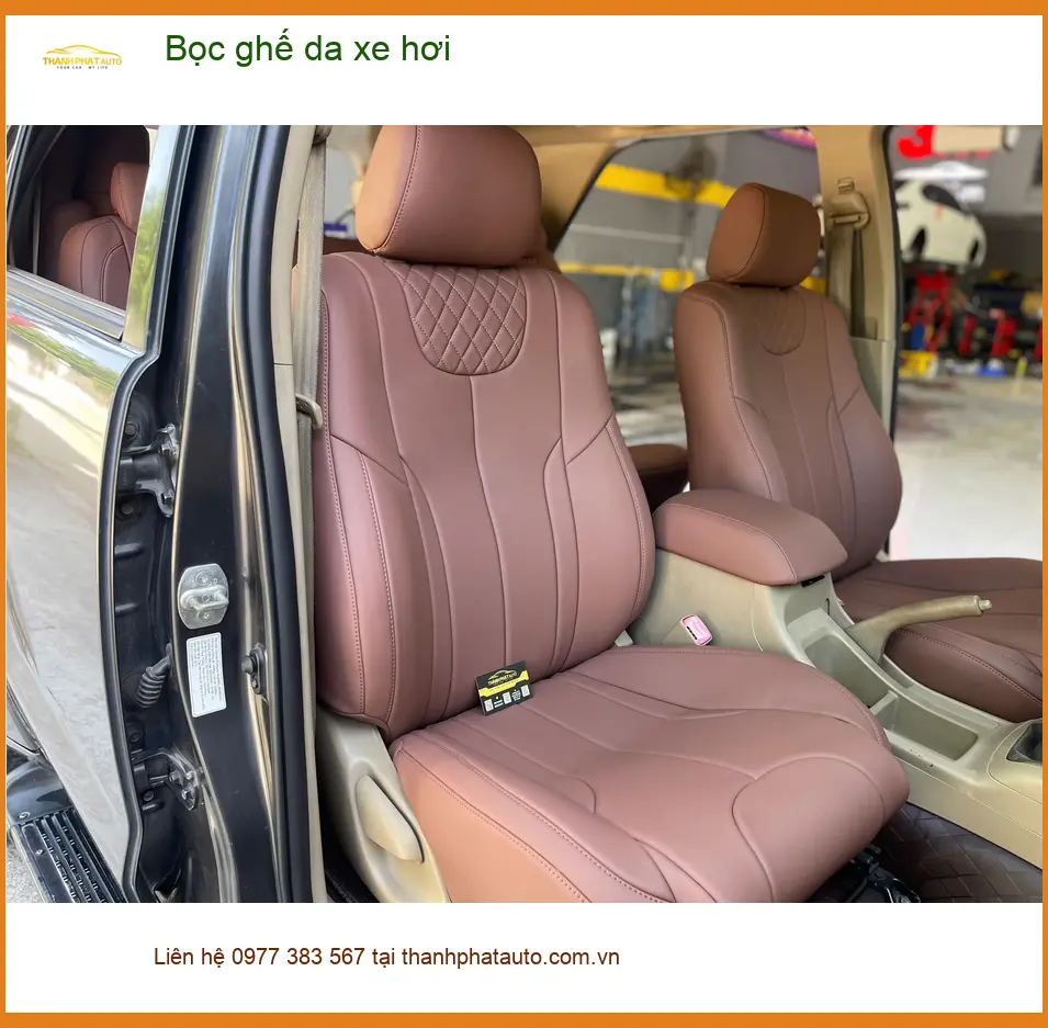 Anh Trường bọc ghế da xe hơi Toyota Veloz Cross tại Cần Giờ để đổi mới nội thất ảnh thực tế 4