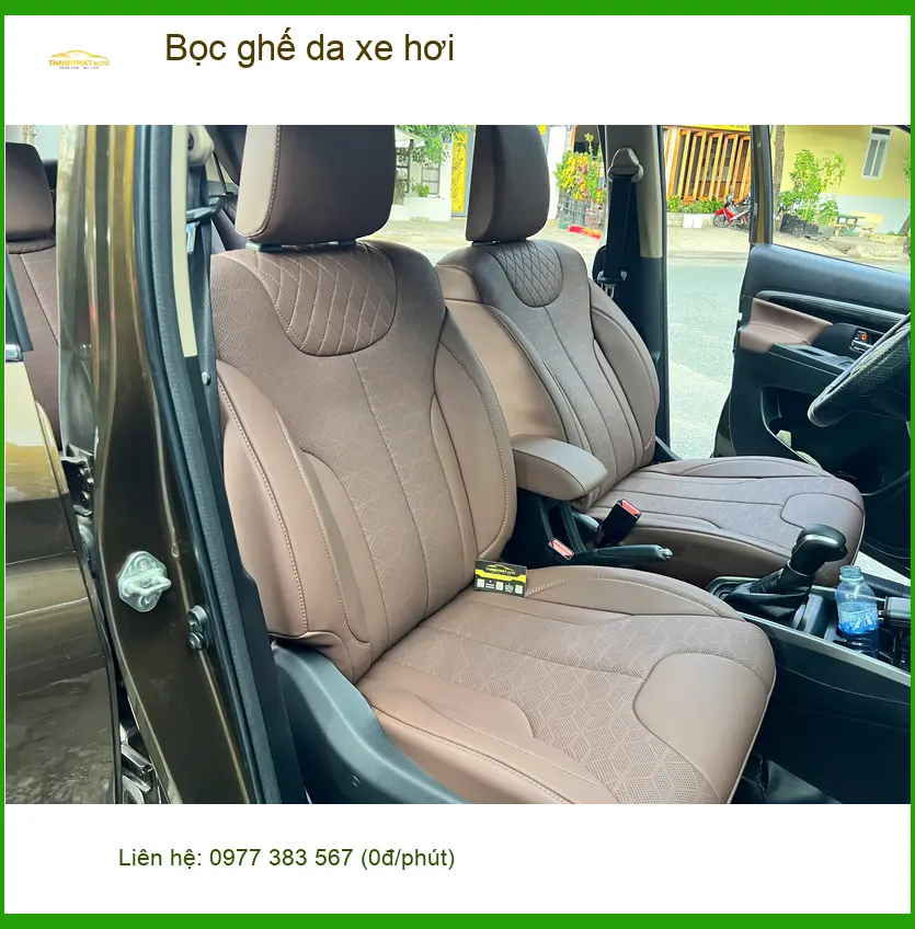 Anh Tùng bọc ghế da xe hơi Honda CRV Quận 5 cho nội thất sang trọng ảnh thực tế 2