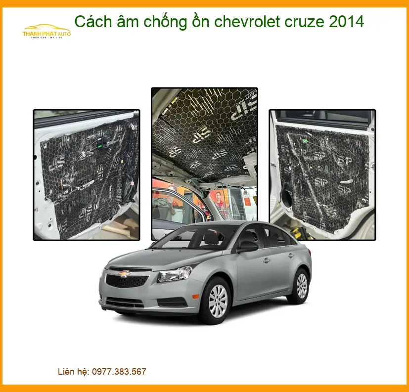 Cách âm chống ồn Chevrolet Cruze 2014 - Địa Chỉ Lắp Đặt Uy Tín TPHCM