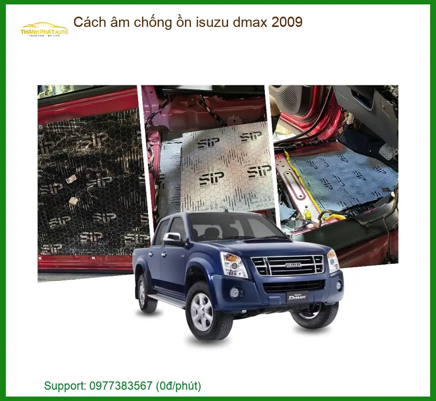 Cách Âm Chống Ồn Isuzu Dmax 2009 - Trung Tâm Lắp Đặt Uy Tín TPHCM