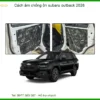 Cách Âm Chống Ồn Subaru Outback 2026 - Địa Chỉ Lắp Đặt Uy Tín TPHCM