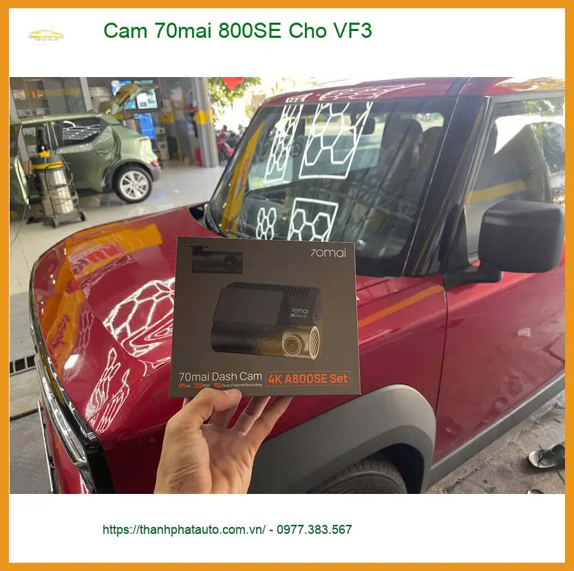 Chị Mai nâng cấp Cam 70mai 800SE cho VinFast VF3 ở Phú Nhuận giá tốt ảnh thực tế 2