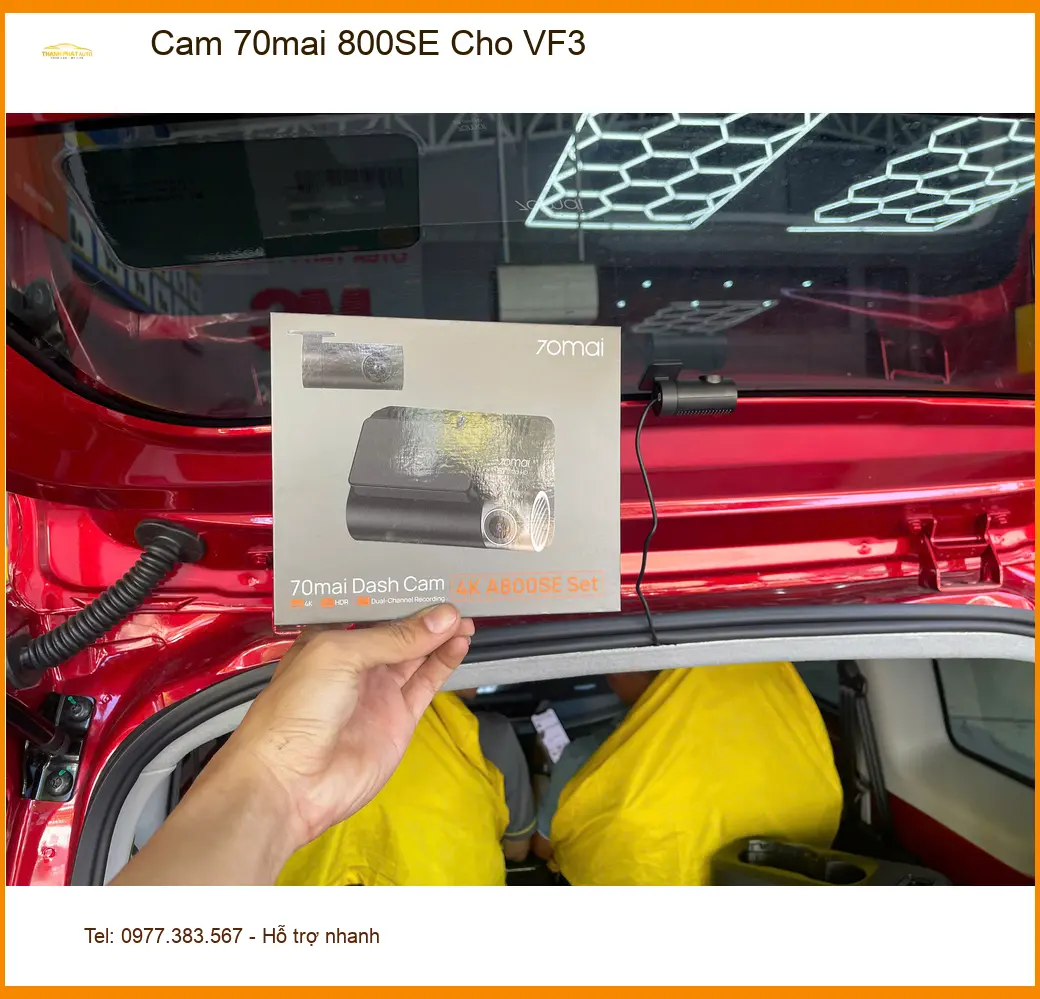Chị Mai nâng cấp Cam 70mai 800SE cho VinFast VF3 ở Phú Nhuận giá tốt ảnh thực tế 3