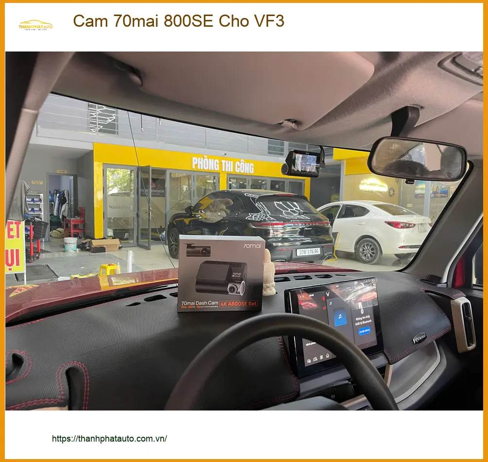 Anh Nam Phong lắp Cam 70mai 800SE cho VinFast VF3 tại Quận 4 ảnh thực tế 2