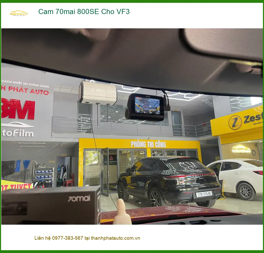 Anh Nam Phong lắp Cam 70mai 800SE cho VinFast VF3 tại Quận 4 ảnh thực tế 3