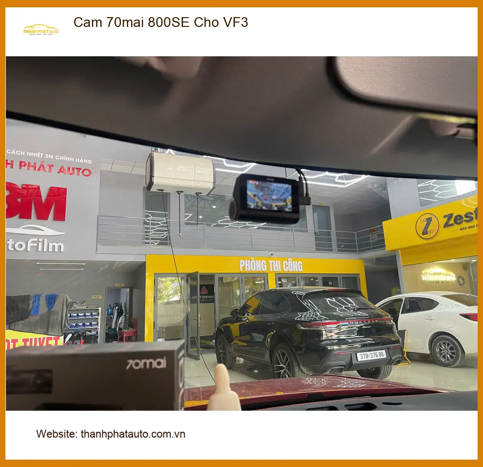 Anh Quang lắp Cam 70mai 800SE cho VinFast VF3 tại Quận 7 để an tâm lái xe ảnh thực tế 4