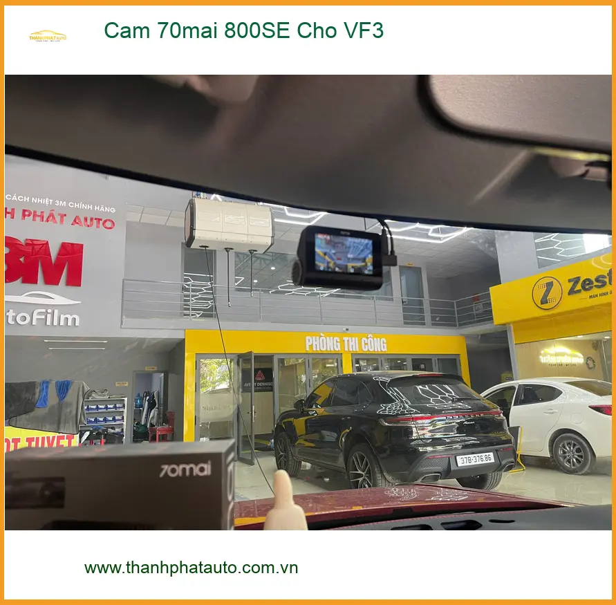 Anh Trọng lắp Cam 70mai 800SE cho VF3 tại Hóc Môn để ghi lại hành trình an toàn ảnh thực tế 3