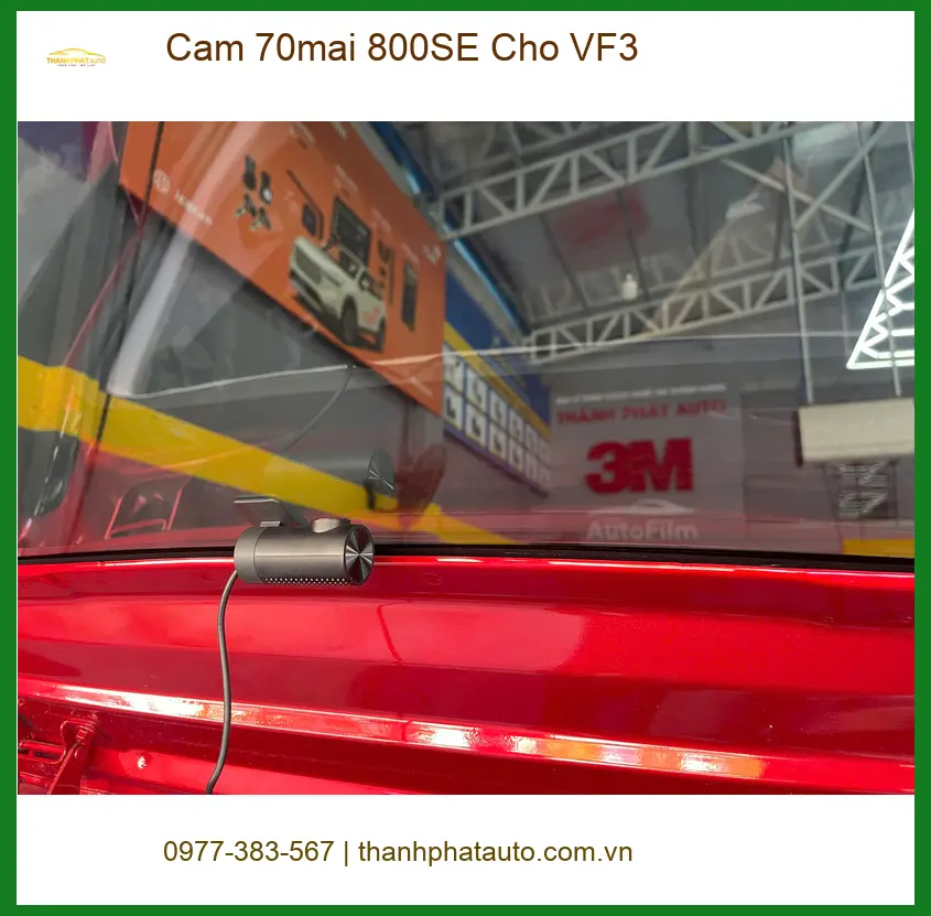 Anh Trọng lắp Cam 70mai 800SE cho VF3 tại Hóc Môn để ghi lại hành trình an toàn ảnh thực tế 4