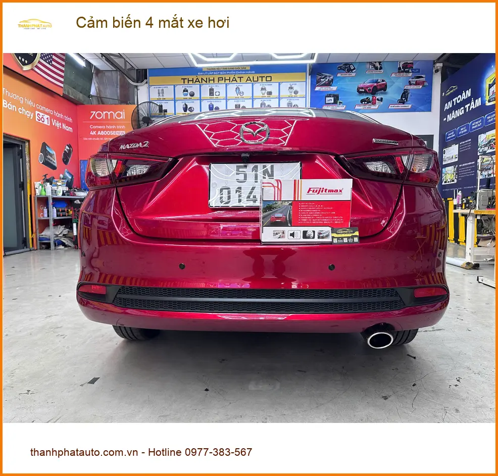 Anh Quân lắp cảm biến 4 mắt xe hơi cho Mazda CX-5 tại Quận Huyện Nhà Bè