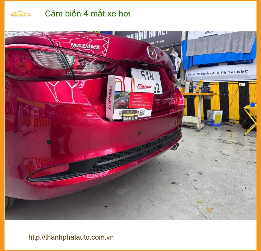 Anh Quân lắp cảm biến 4 mắt xe hơi cho Mazda CX-5 tại Quận Huyện Nhà Bè ảnh thực tế 3