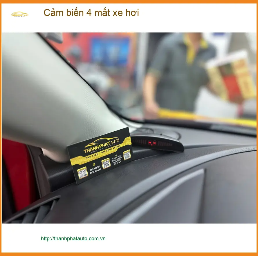 Anh Tấn lắp cảm biến 4 mắt xe hơi Hyundai Accent Quận Phú Nhuận đỗ xe an toàn hơn ảnh thực tế 2