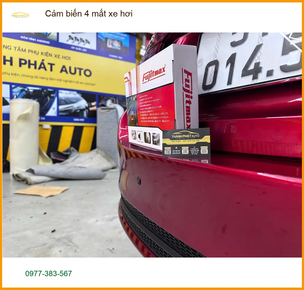 Anh Tấn lắp cảm biến 4 mắt xe hơi Hyundai Accent Quận Phú Nhuận đỗ xe an toàn hơn ảnh thực tế 4