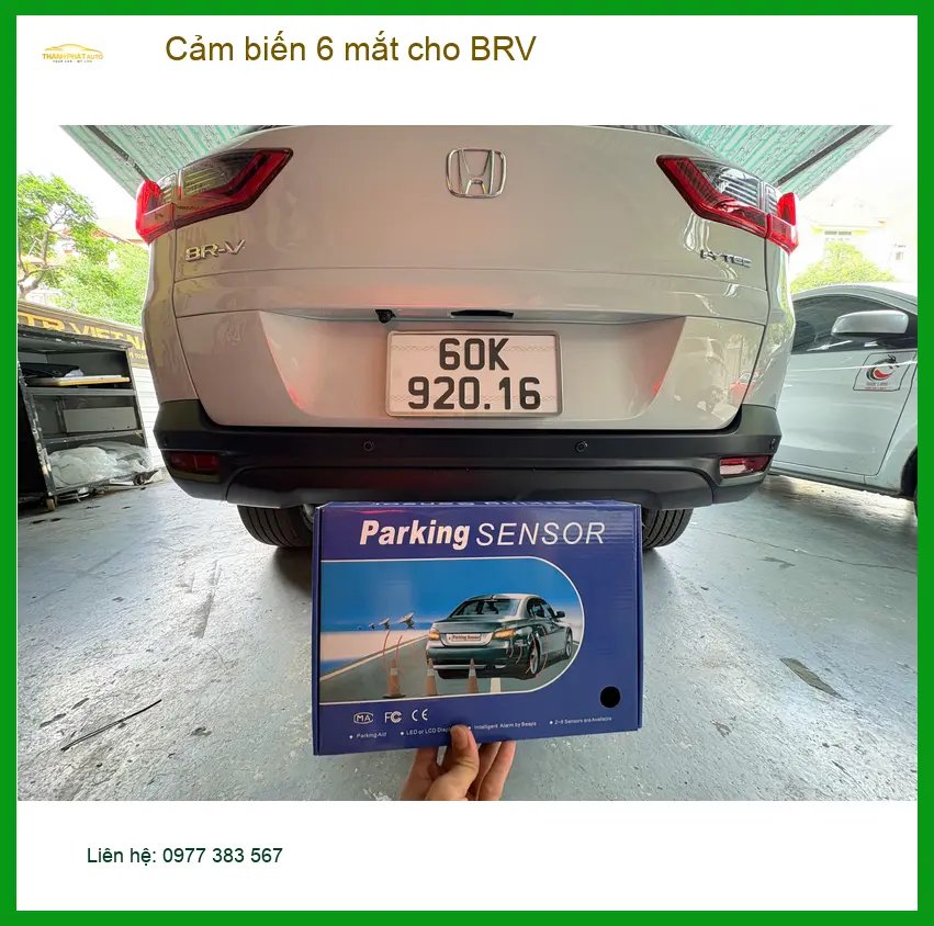 Anh Quang lắp cảm biến 6 mắt cho BRV để an tâm lùi xe trong phố đông tại Quận 7 ảnh thực tế 3