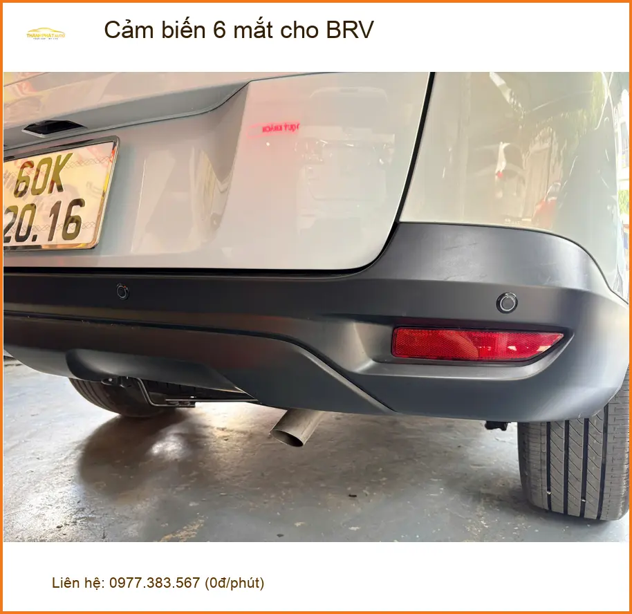 Anh Quang lắp cảm biến 6 mắt cho BRV để an tâm lùi xe trong phố đông tại Quận 7 ảnh thực tế 4