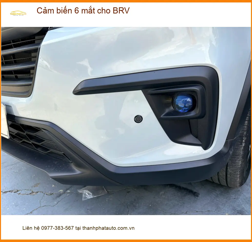 Chị Thảo lắp cảm biến 6 mắt cho Honda BRV tại Quận 9 để lùi xe an toàn hơn ảnh thực tế 2