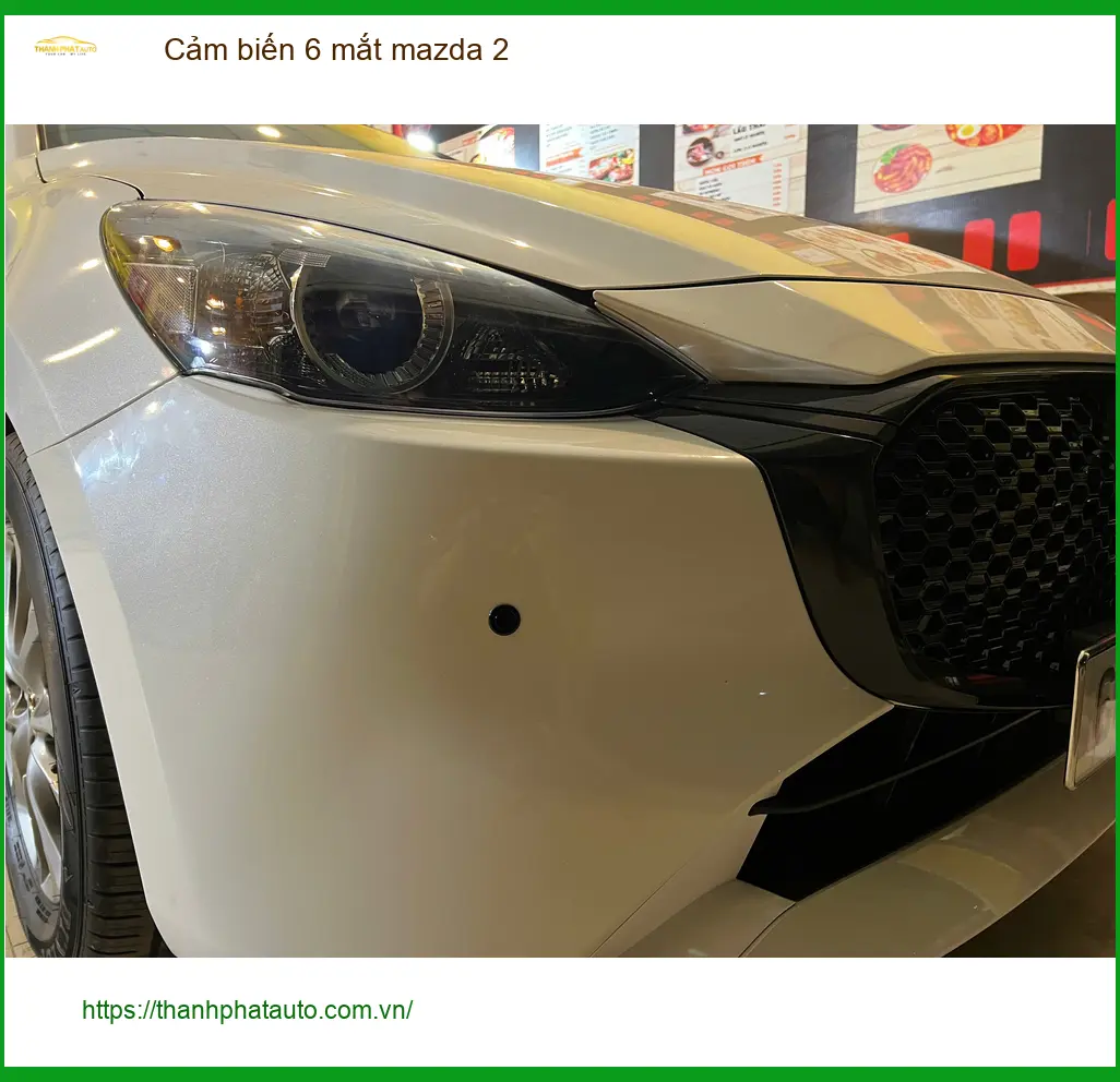 Anh Khải lắp cảm biến 6 mắt Mazda 2 tại Quận Bình Tân để lùi xe an toàn hơn ảnh thực tế 2