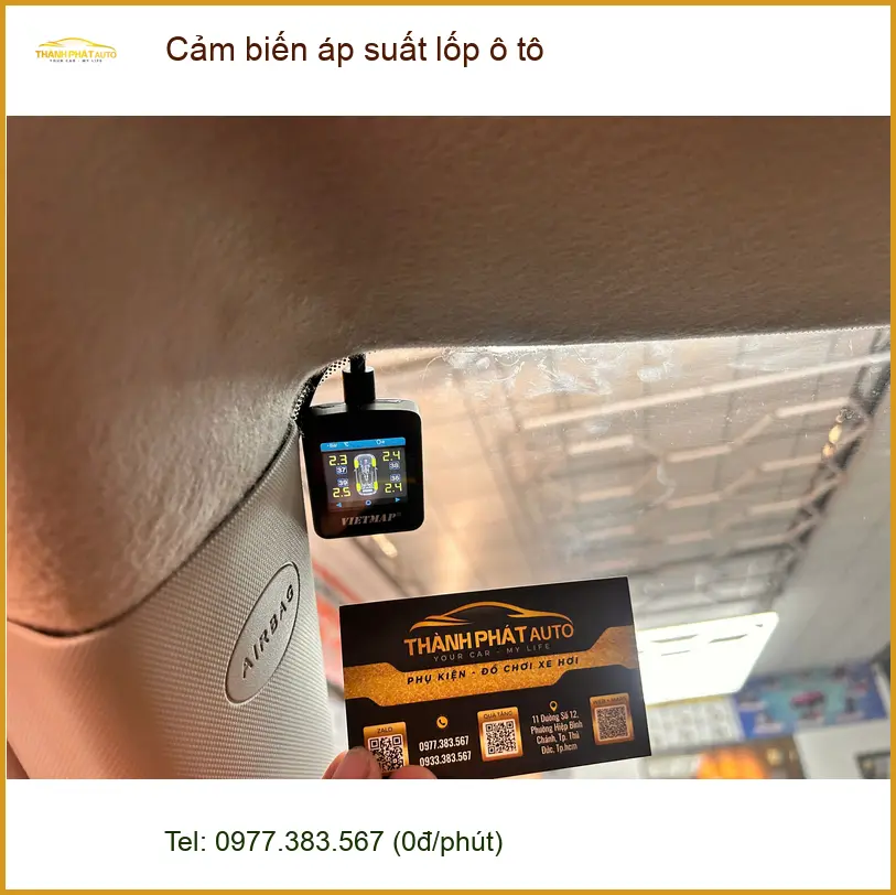 Anh Hưng lắp cảm biến áp suất lốp ô tô Suzuki XL7 Quận 12 để an tâm lái xe đường dài ảnh thực tế 5