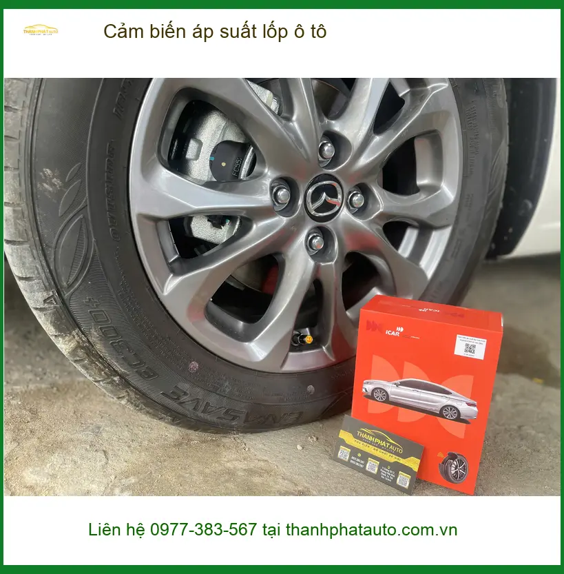Anh Hải lắp cảm biến áp suất lốp ô tô Ford Everest tại Quận Bình Tân