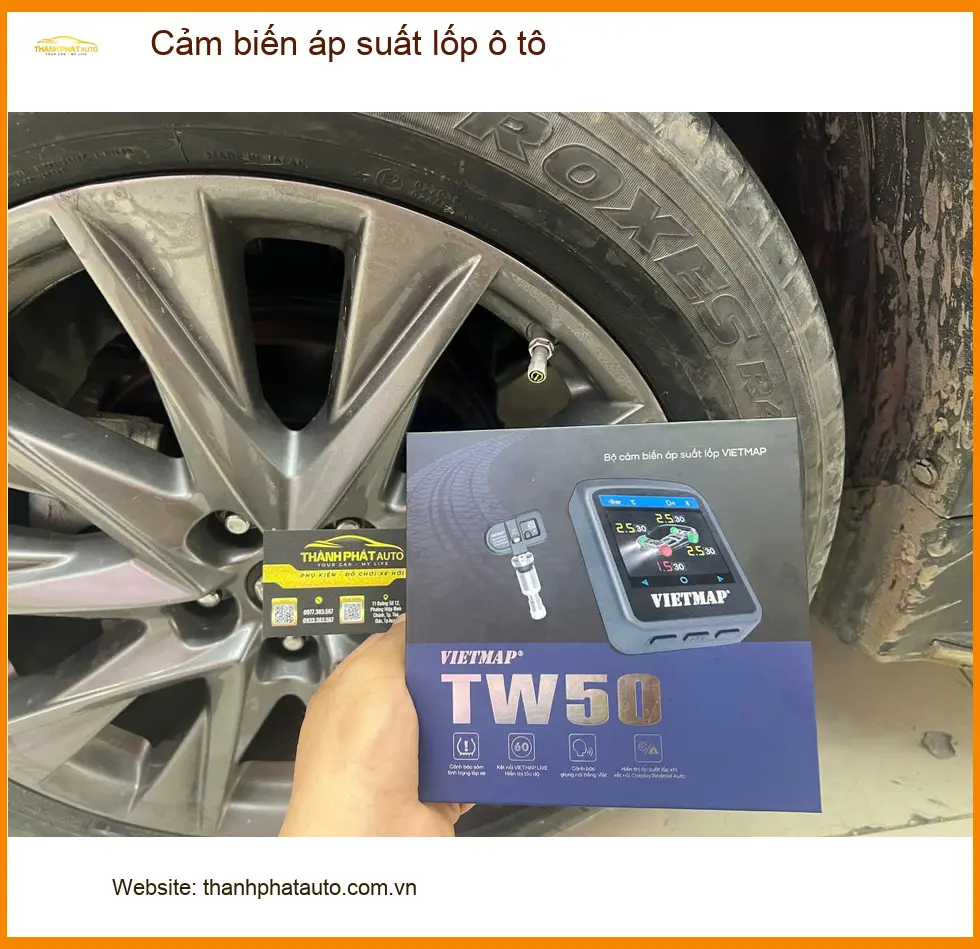 Cô Thảo lắp cảm biến áp suất lốp Honda CR-V tại Phú Nhuận để đảm bảo an toàn ảnh thực tế 2