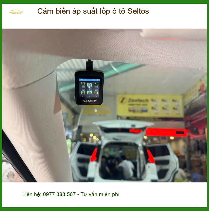 Anh Minh lắp cảm biến áp suất lốp Seltos tại Quận 12 để an tâm lái xe ảnh thực tế 2